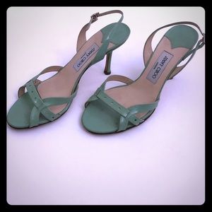 Jimmy Choo Sandals Heels Seafoam Green size 39
